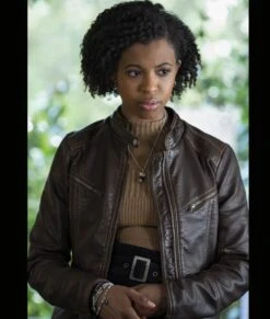 13 Reasons Why S04 Ani Achola Leather Jacket