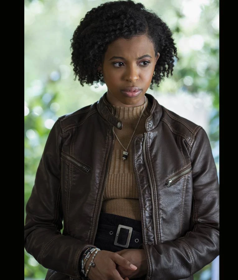 13 Reasons Why S04 Ani Achola Leather Jacket 1 13 Reasons Why S04 Ani Achola Leather Jacket