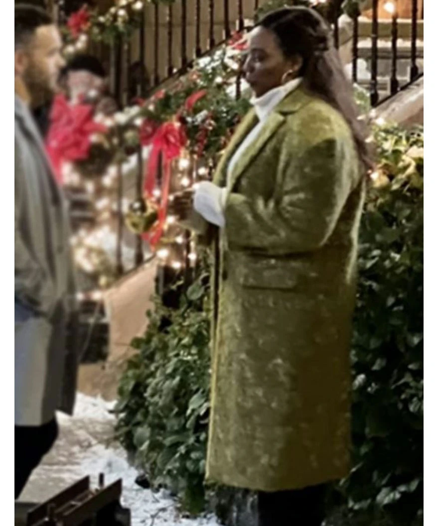 A Holiday In Harlem 2021 Olivia Washington Green Coat 2 A Holiday In Harlem 2021 Olivia Washington Green Coat - Image 2