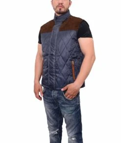 The 5th Wave Evan Walker Satin Vest -Leather Jacket Store Alex Roe The 5th Wave Evan Walker Quilted Satin Vest