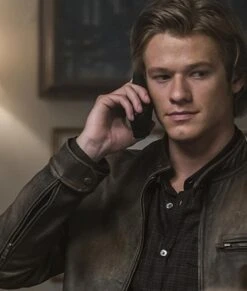 Angus MacGyver Distressed Leather Jacket -Leather Jacket Store Angus MacGyver Distressed Leather Jacket