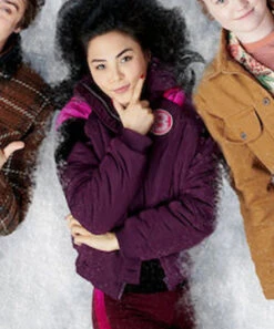 Let It Snow Kerry Hooded Bomber Jacket