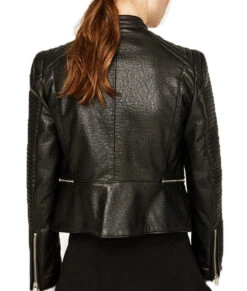 Dinah Darke Black Padded Jacket -Leather Jacket Store Arrow Biker Black jacket