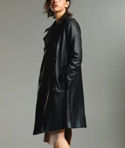 Arrow S08 Dinah Drake Trench Coat -Leather Jacket Store Arrow Season 08 Dinah Drake trench Coat