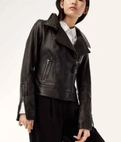 Arrow Season 08 Caity Lotz Leather Jacket