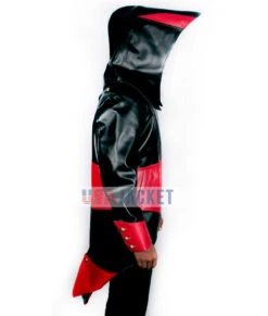 Assassins Creed Black And Red Hoodie -Leather Jacket Store Assassins Creed Red And Black Leather Hoodie
