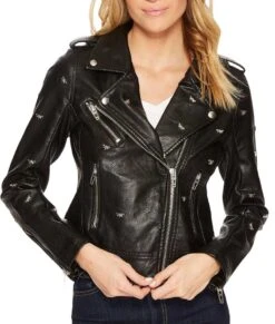 Riverdale S05 Lili Reinhart Studded Jacket -Leather Jacket Store Betty Cooper Riverdale S05 Lili Reinhart Black Studded Jacket
