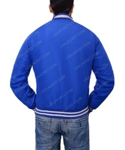 Captain Boomerang Blue Bomber Jacket 7 Captain Boomerang Blue Bomber Jacket -Leather Jacket Store Boomerang Blue Bomber Jacket