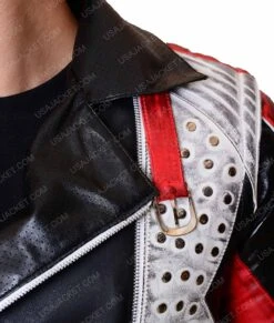 Carlos Descendants 2 Genuine Leather Jacket -Leather Jacket Store Cameron Boyce Leather Studded jacket