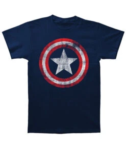 Captain America Shield Logo Blue T-Shirt