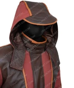 Star Wars Andor Diego Luna Coat -Leather Jacket Store Cassian Star Wars Andor Diego Luna Brown Leather Coat