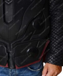 Avengers Infinity War Thor Vest -Leather Jacket Store Chris Hemsworth Infinity War Thor Leather Vest