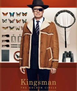 Kingsman Harry Hart Fur Jacket