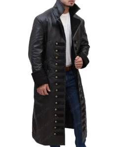 Captain Hook Once Upon A Time Coat -Leather Jacket Store Colin ODonoghue Black Leather Coat