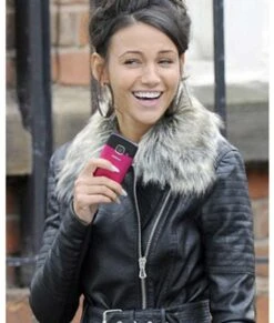 Coronation Street Michelle Keegan Leather Jacket -Leather Jacket Store Coronation Street Michelle Keegan Leather Hooded Jacket