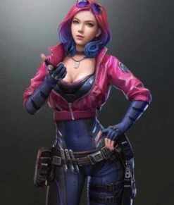 Cyberpunk 2077 Kira Madroxx Jacket -Leather Jacket Store Cyberpunk 2077 Kira Madroxx Bomber Jacket