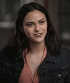 Leather Jacket Store -Leather Jacket Store Dangerous Lies Camila Mendes Denim Jacket
