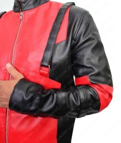 Deadpool Game Jacket -Leather Jacket Store Deadpool Red and Black Gaming Jacket
