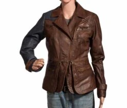 Julie Benz Defiance Blue Sleeves Jacket