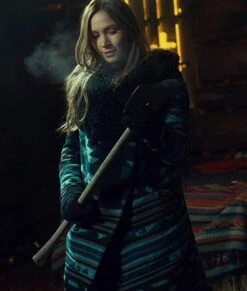 Wynonna Earp S04 Waverly Earp Coat -Leather Jacket Store Dominique Provost Chalkley Wynonna Earp S04 Shearling Coat