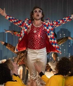 Rocketman Elton John Checked Blazer -Leather Jacket Store Elton John Rocketman Blazer