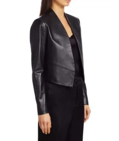 Emily In Paris Emily Cooper Black Leather Jacket -Leather Jacket Store Emily Cooper Emily In Paris Black Leather Jacket