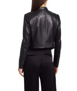 Emily In Paris Emily Cooper Black Leather Jacket -Leather Jacket Store Emily In Paris Lily Collins Black Leather Jacket
