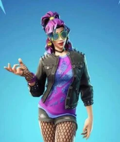 Fortnite Synth Star Leather Jacket