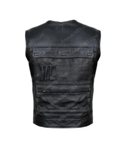 Star Wars: A New Hope Han Solo Vest -Leather Jacket Store Han Solo Star Wars A New Hope Harrison Ford Leather Black Vest