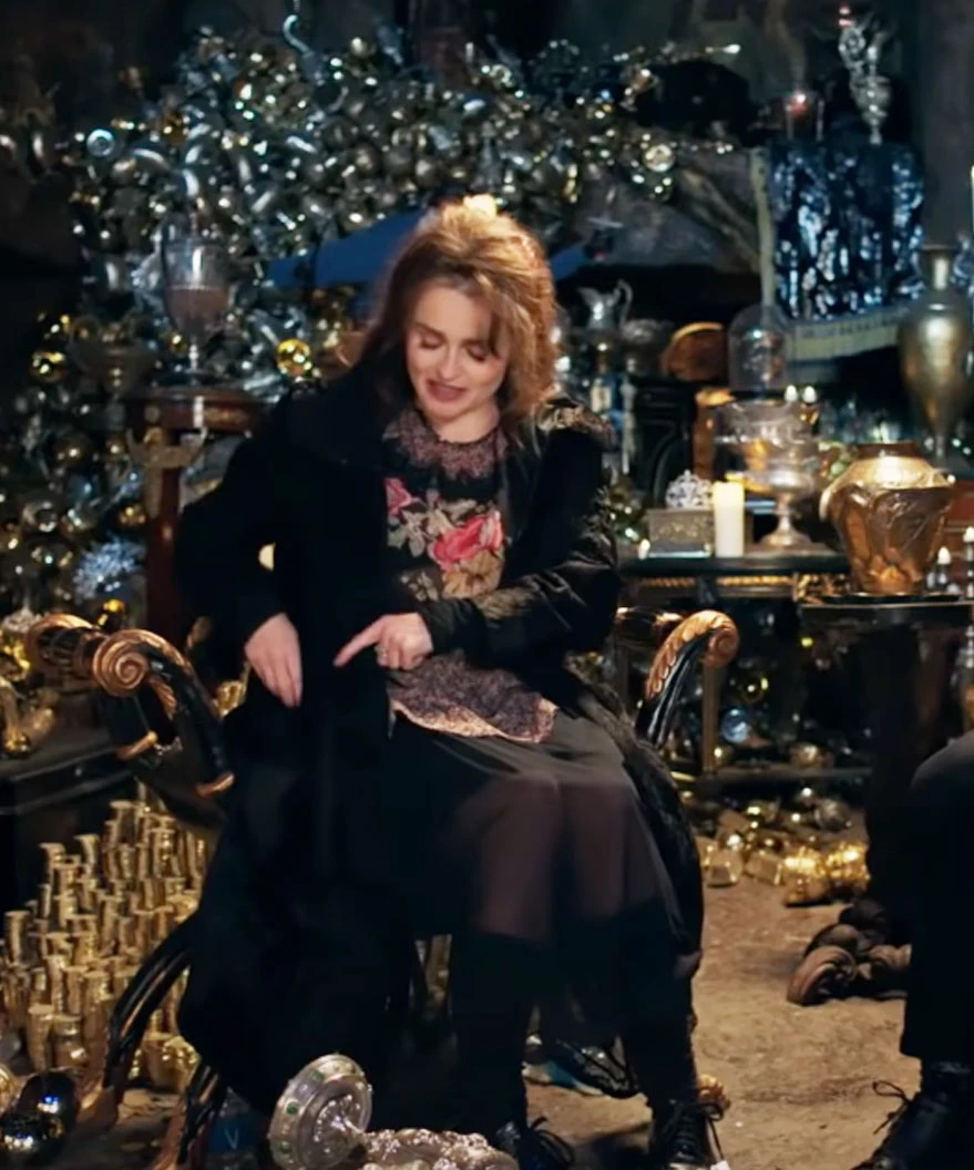 Harry Potter Return To Hogwarts 2022 Bonnie Wright Coat 1 Harry Potter Return To Hogwarts 2022 Bonnie Wright Coat