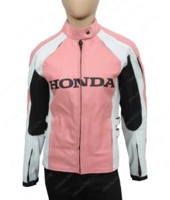 Womens Honda Biker Leather Jacket