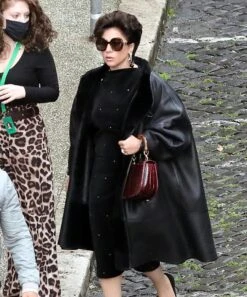 House Of Gucci Lady Gaga Black Coat
