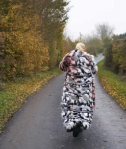 I Hate Suzie Billie Piper Black & White Fur Coat -Leather Jacket Store I Hate Suzie Black White Fur Trench Coat