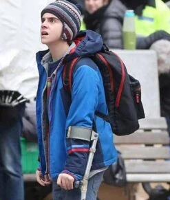 Freddy Freeman Shazam Jacket -Leather Jacket Store Jack Dylan Grazer Shazam Freddy Freeman Blue Jacket