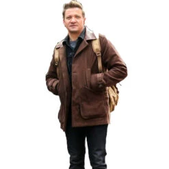 Hawkeye 2021 Clint Barton Brown Jacket -Leather Jacket Store Jeremy Renner Clint Barton Hawkeye 2021 Brown Jacket