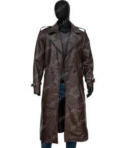 John Shaft 1971 Brown Leather Coat