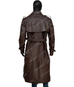 John Shaft 1971 Brown Leather Coat -Leather Jacket Store John Shaft 1971 Leather Coat 1