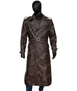 John Shaft 1971 Brown Leather Coat -Leather Jacket Store John Shaft Leather Coat