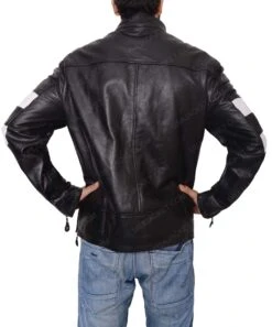 John Wick 2 Cafe Racer Slimfit Jacket -Leather Jacket Store John Wick 2 Keanu Reeves Black Jacket