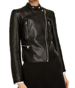 Dinah Darke Black Padded Jacket -Leather Jacket Store Juliana harkavy Padded Jacket