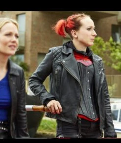 Leah Brotherhead Zomboat Kat Jacket -Leather Jacket Store Kat Motorcycle Leather Jacket