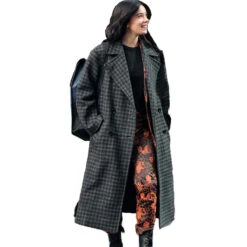 Hawkeye 2021 Kate Bishop Coat -Leather Jacket Store Kate Bishop Hailee Steinfeld Hawkeye 2021 Checkered Coat