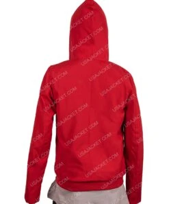 Pokemon Detective Pikachu Lucy Jacket -Leather Jacket Store Kathryn Newton Pokemon Detective Pikachu Lucy Hooded Jacket