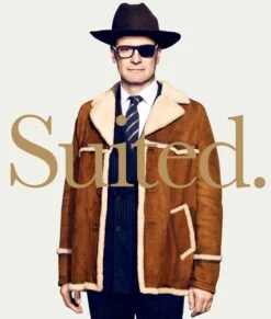 Kingsman Harry Hart Fur Jacket -Leather Jacket Store Kingsman The Golden Circle Colin Firth Coat