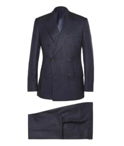 Eggsy Kingsman Double Breasted Suit 5 Eggsy Kingsman Double Breasted Suit -Leather Jacket Store Kingsman The Golden Circle Double Breasted Pinstripe Suit