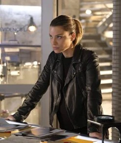 Lucifer S03 Chloe Decker Motorcycle Jacket -Leather Jacket Store Lauren German Motorcycle Jacket