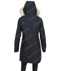 Let It Snow Isabela Moner Coat With Hood -Leather Jacket Store Let It Snow Moner Coat With Hood