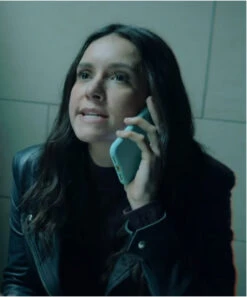 Love Hard Natalie Bauer Black Jacket -Leather Jacket Store Love Hard Black Jacket