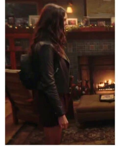 Love Hard Natalie Bauer Black Jacket -Leather Jacket Store Love Hard Natalie Bauer Leather Jacket