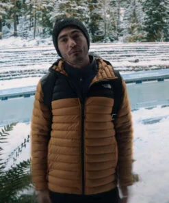 Love Hard Tag Yellow Puffer Jacket